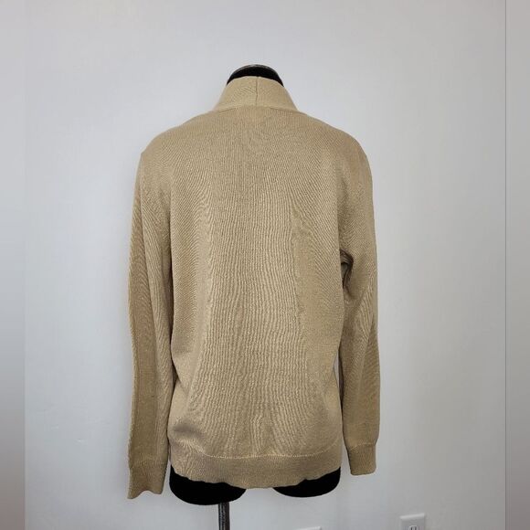 Jaclyn Smith Collection Gold Cardigan Sweater Metal Glitter Formal Party Large - Picture 5 of 11